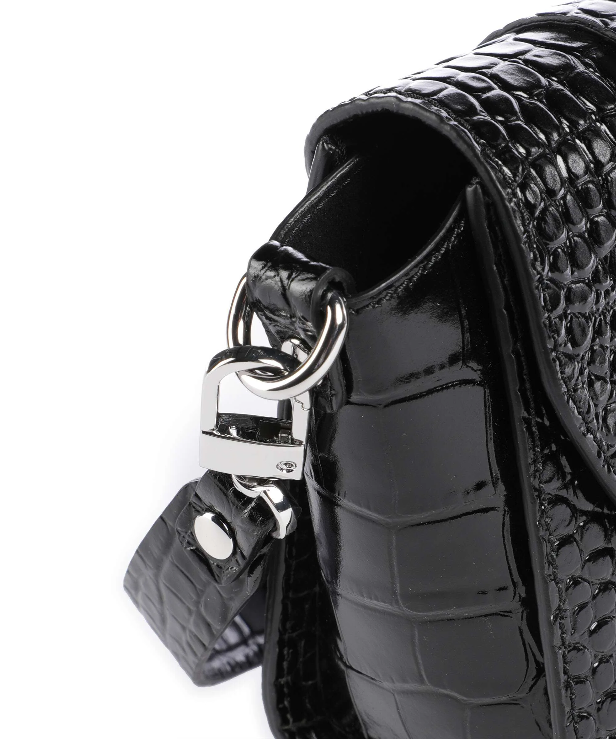 Vivienne Westwood Kimmy Embossed Croc Crossbody bag black - Image 4