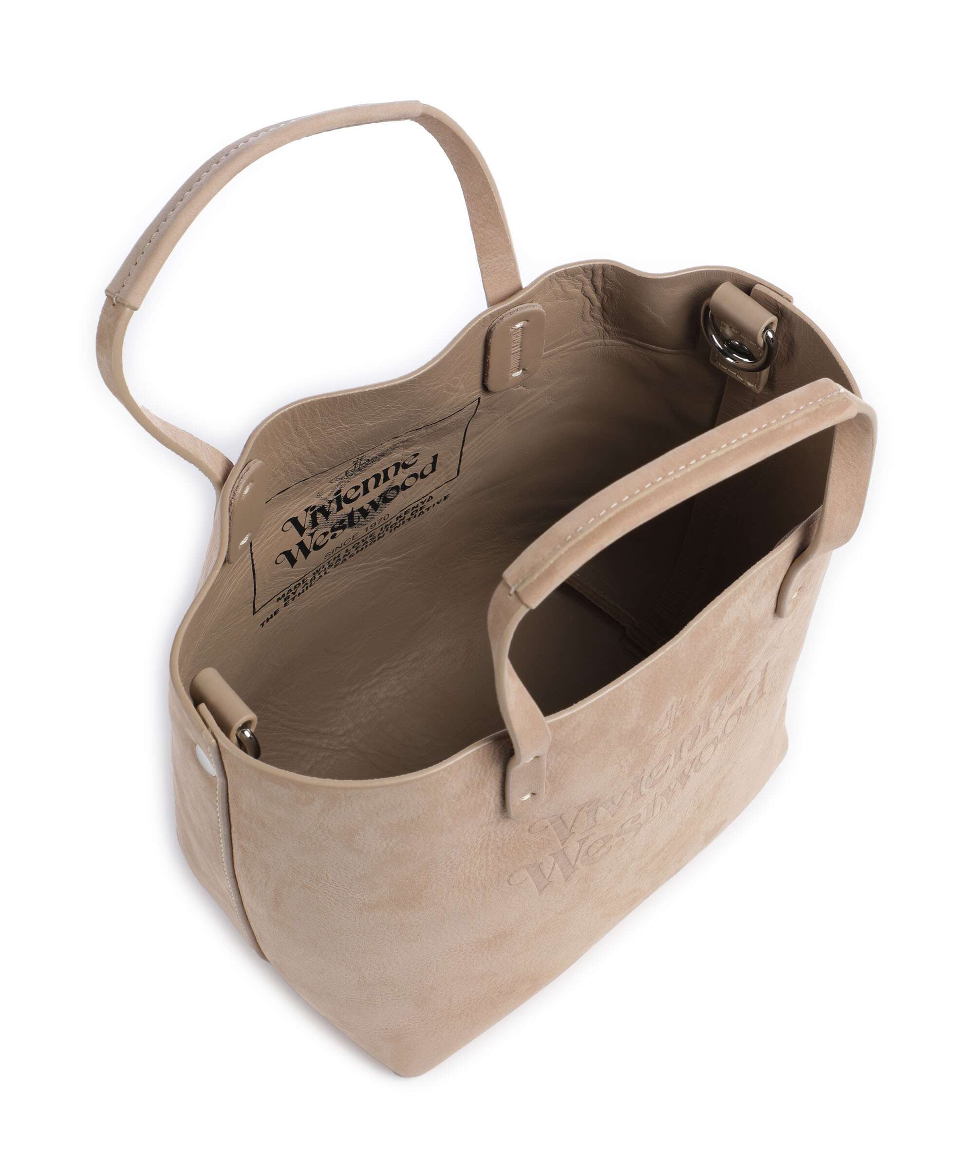 Vivienne Westwood Studio Nubuck Small Handbag beige - Image 5