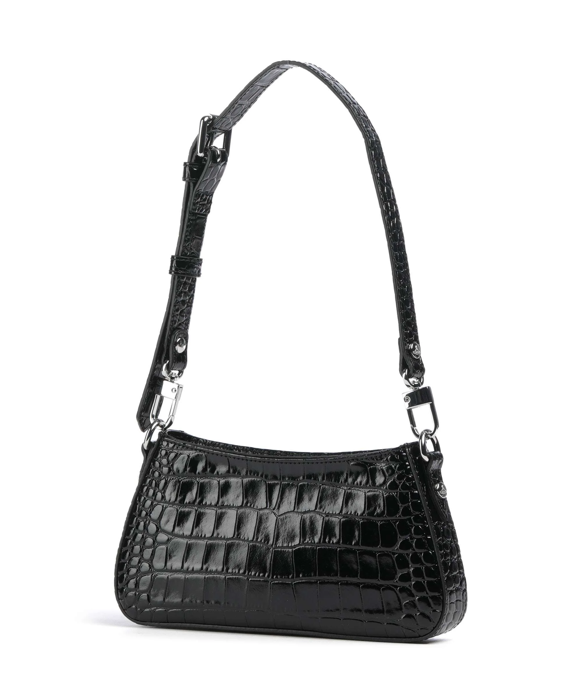 Vivienne Westwood Tasha Embossed Croc Shoulder bag black - Image 2