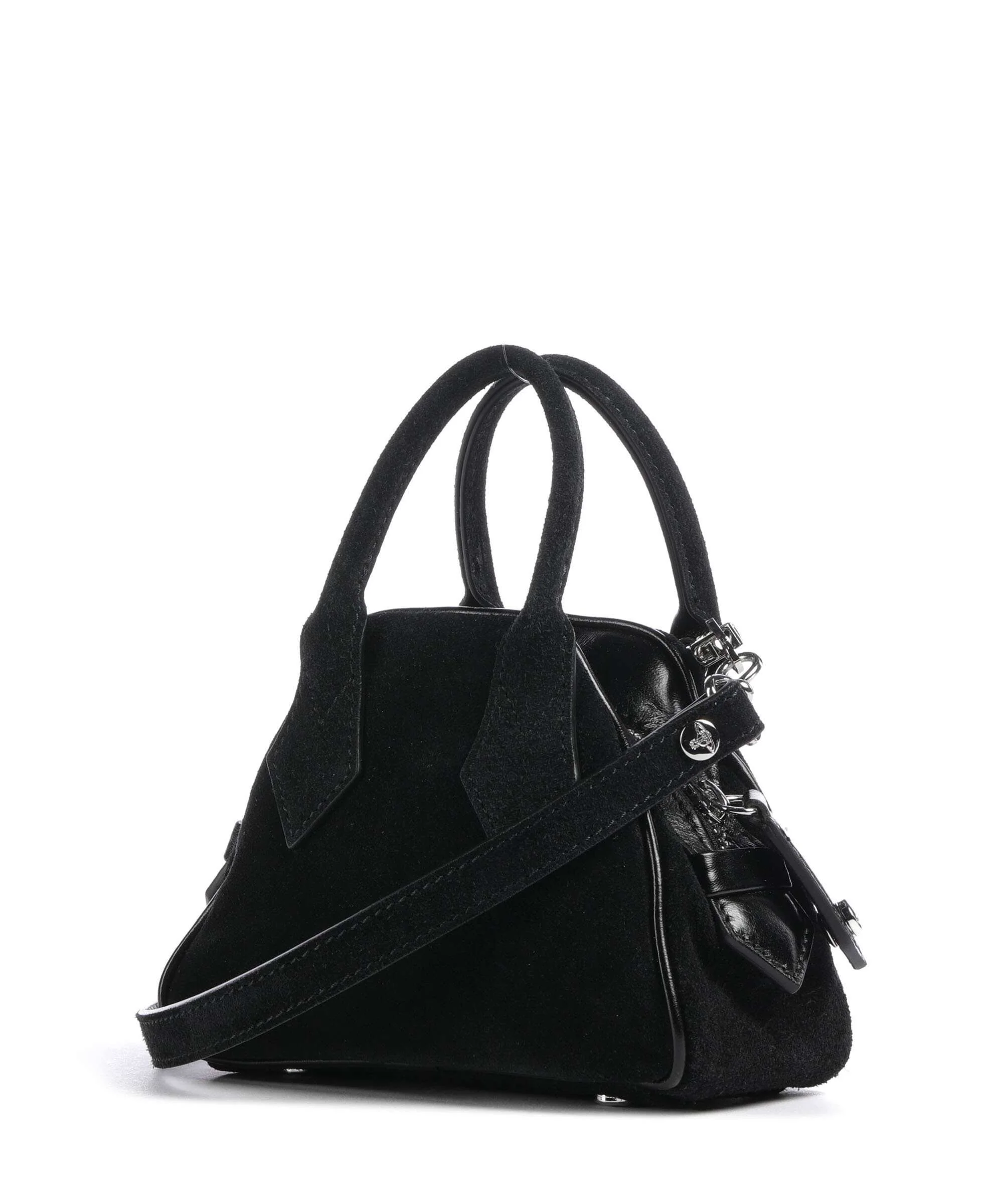 Vivienne Westwood Yasmine Suede Mini Crossbody bag black - Image 2