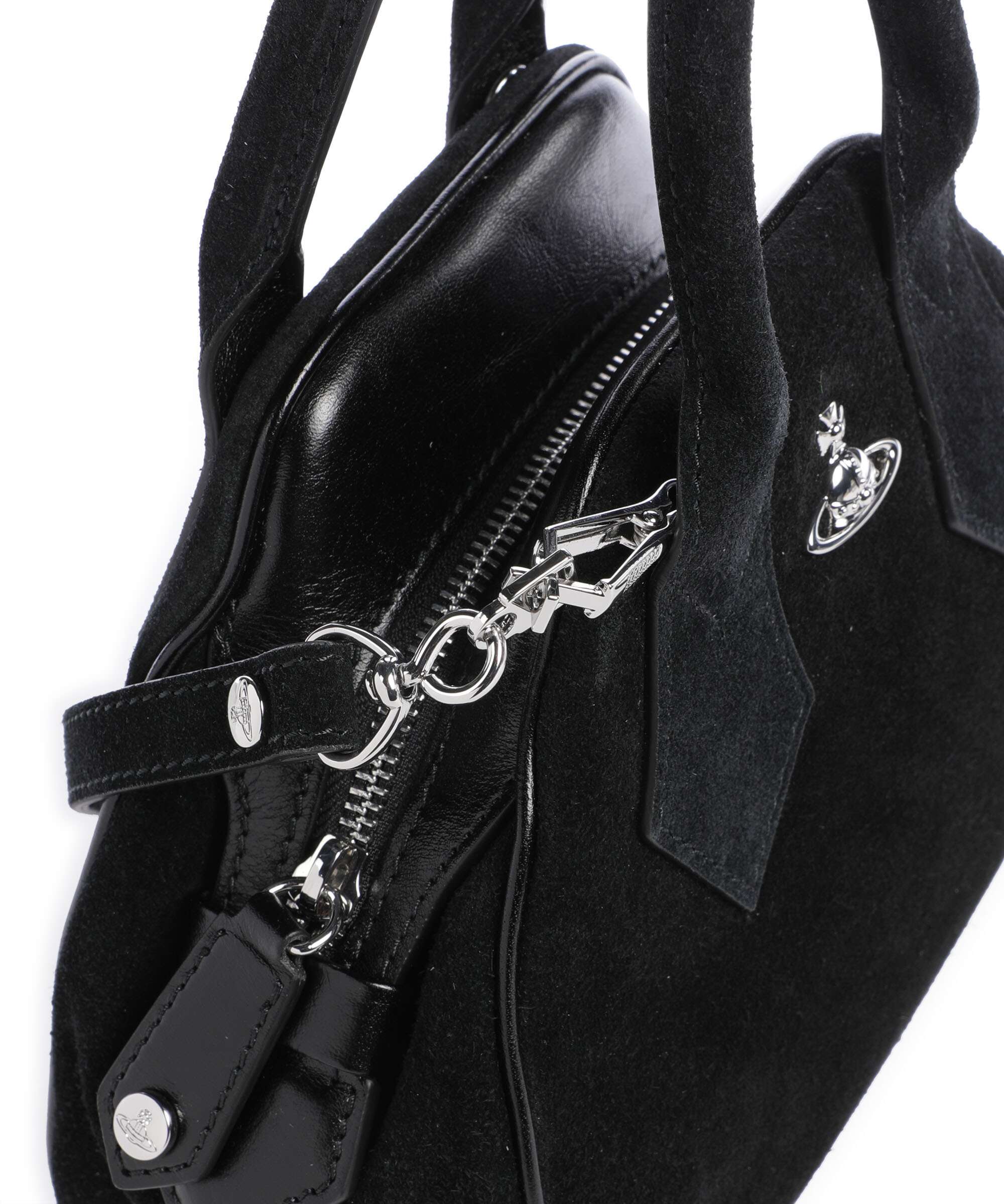 Vivienne Westwood Yasmine Suede Small Handbag black - Image 4