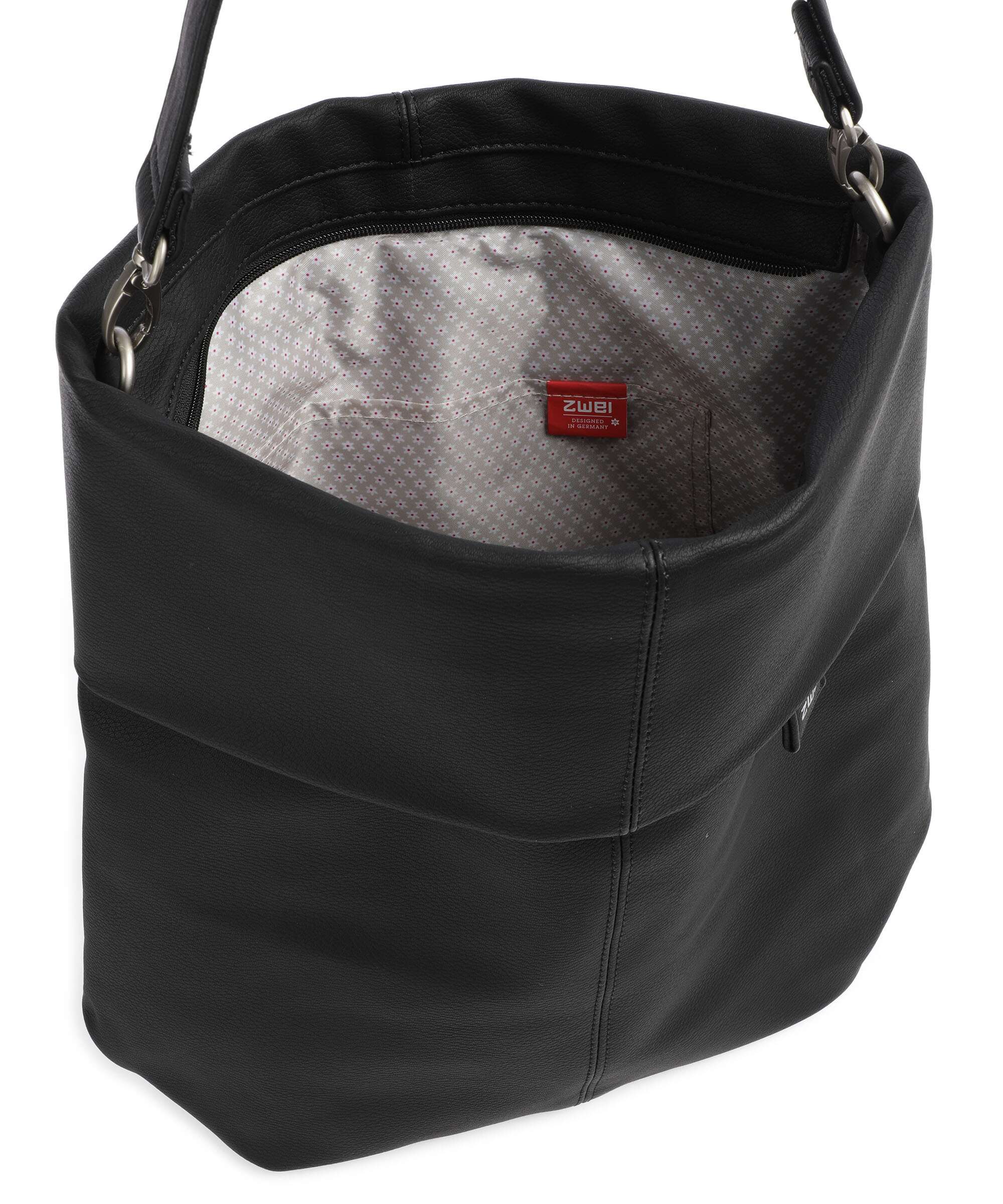 Zwei Mademoiselle.M M140 Hobo bag nubuk black - Image 6
